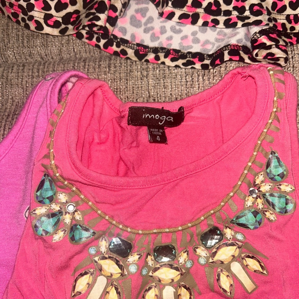 Lot of girl short sleeve dresses/rompers and one skort for girls size 4/5 - Picture 9 of 16
